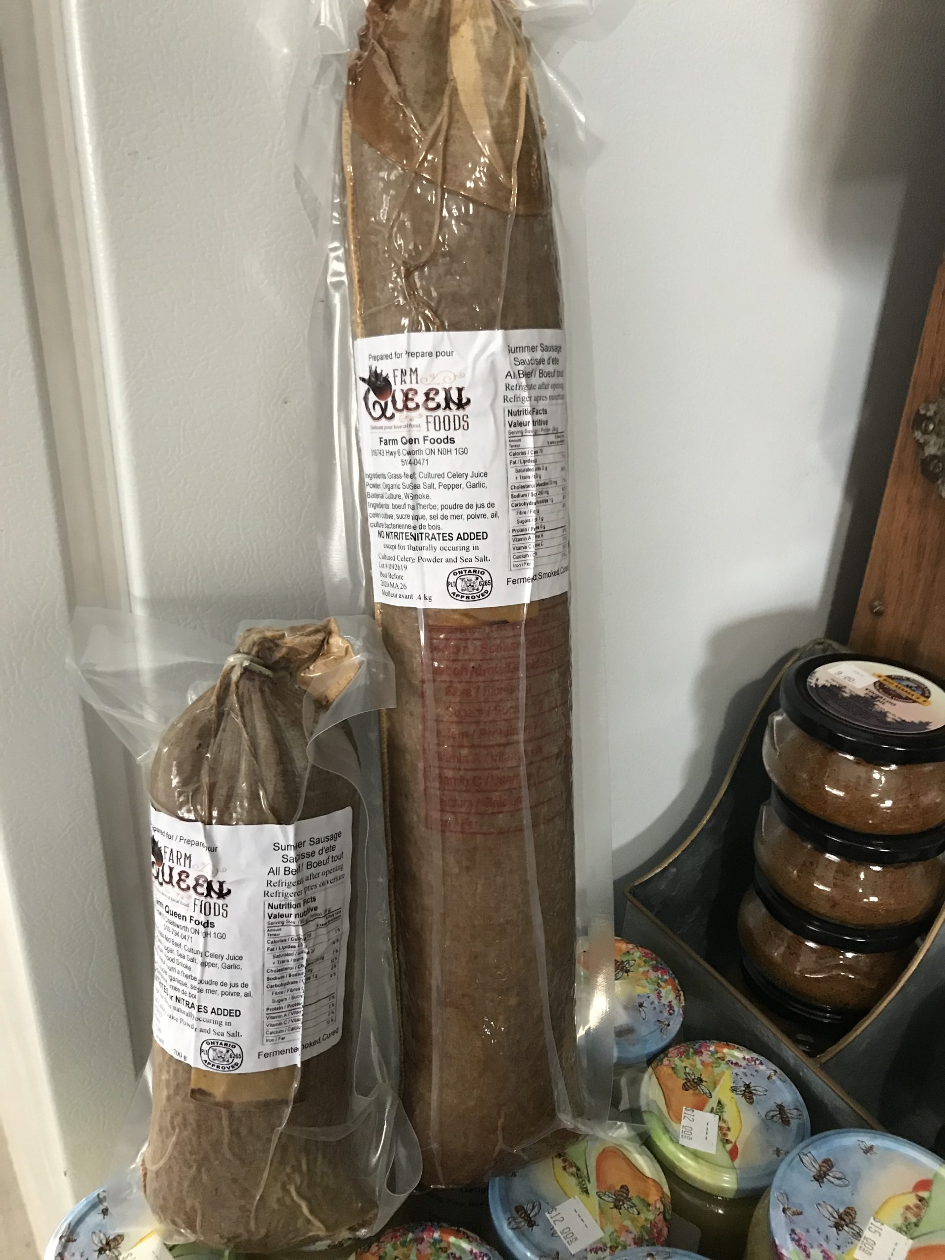 FULL SLEEVE - Summer Sausage - Grass-fed Beef